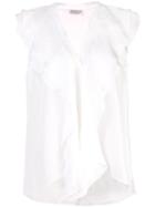 Brunello Cucinelli Ruffled Top - White
