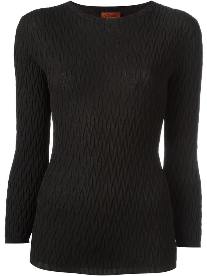 Missoni Round Neck Textured Jumper