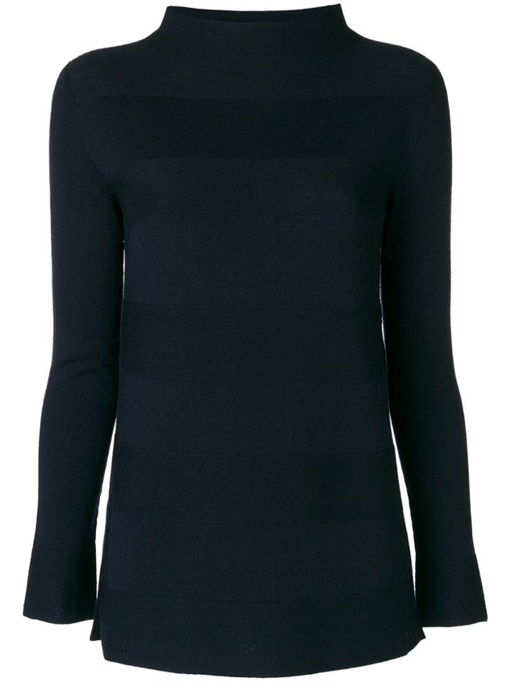 D.exterior High Neck Jumper - Blue