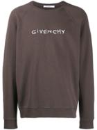 Givenchy Embroidered Logo Sweatshirt - Grey