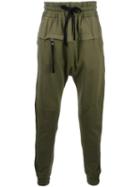 Blood Brother Drop-crotch Trousers, Men's, Size: Large, Green, Cotton