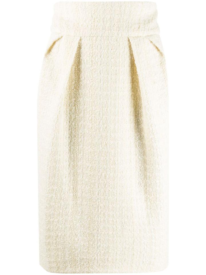 Alexandre Vauthier Woven Midi Skirt - Neutrals
