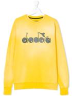 Diadora Junior Logo Sweatshirt - Yellow & Orange