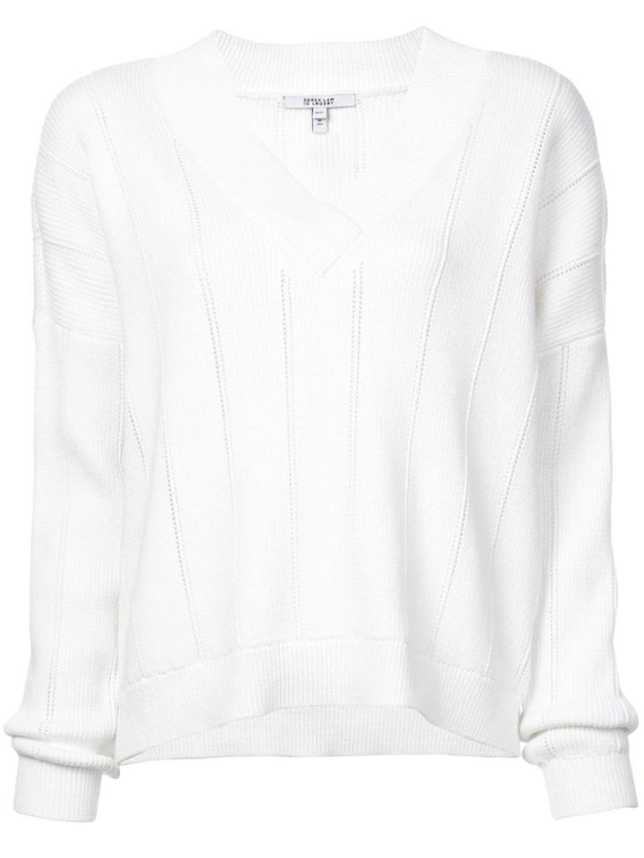 Derek Lam 10 Crosby V-neck Sweater - White