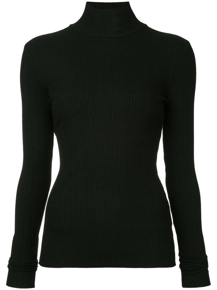 Nobody Denim Luxe Rib Blouse - Black