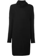 Daniela Gregis Cowl Neck Dress, Women's, Black, Wool
