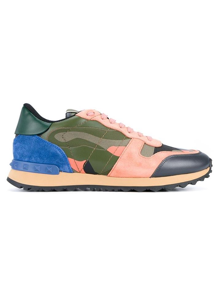 Valentino Garavani Camouflage Rockstud Sneakers