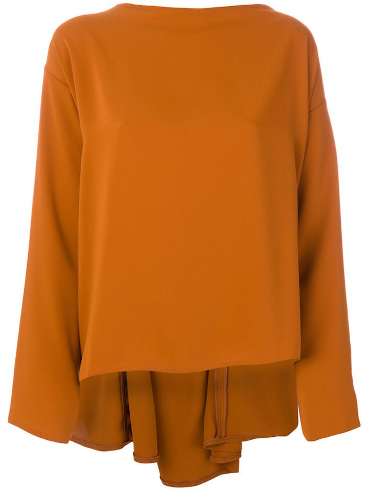 Mm6 Maison Margiela High Low Blouse - Yellow & Orange