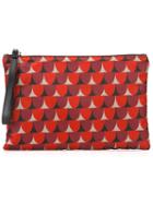 Red Valentino Geometric Print Clutch, Women's, Polyester