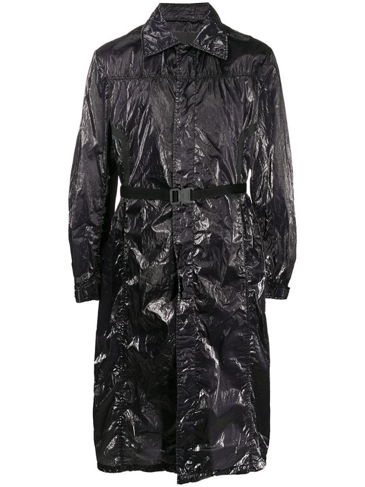 1017 Alyx 9sm Para Wrinkled Overcoat - Black