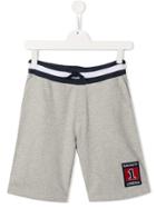 Hackett Kids Teen Logo Patch Bermuda Shorts - Grey