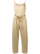 Forte Forte Belted Jumpsuit - Neutrals