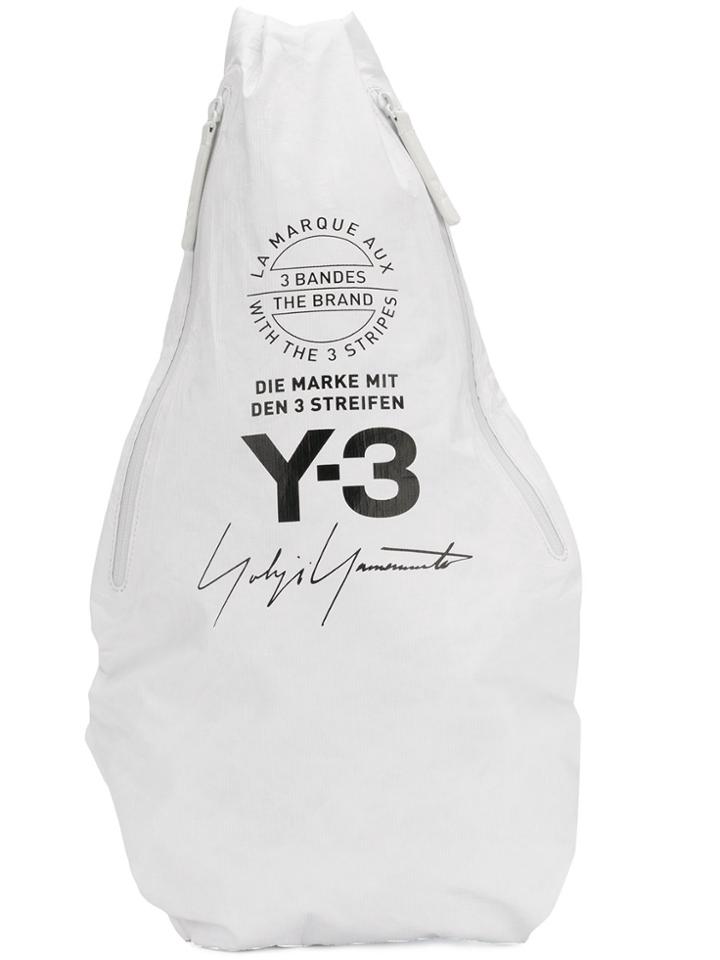Y-3 Cross Body Strap Backback - White