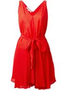 Ymc Crepe Tie Up Katharine E Hamnett At Ymc Dress, Women's, Size: S, Red, Silk