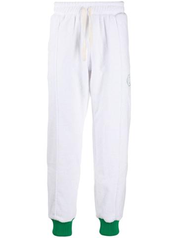 Casablanca Contrast Cuff Joggers - White