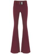 Andrea Bogosian - Wide Leg Trousers - Women - Cotton/polyester - M, Red, Cotton/polyester