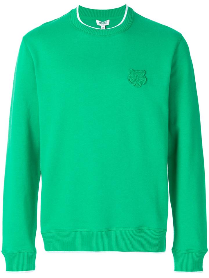 Kenzo Crew Neck Tiger Sweater - Green