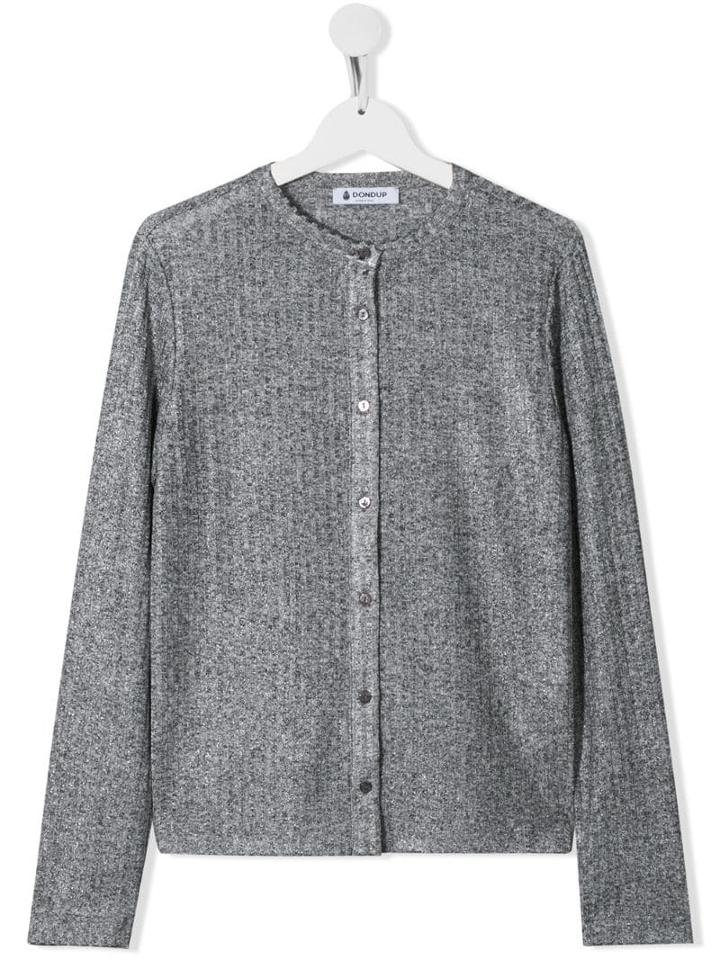 Dondup Kids Teen Button-up Cardigan - Grey