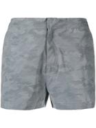 Islang Camouflage Slim-fit Swim Shorts - Grey