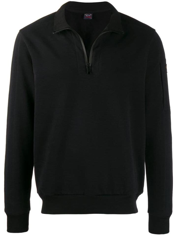 Paul & Shark Half Zip Sweatshirt - Black