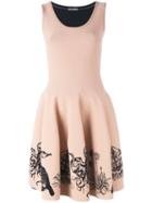 Alexander Mcqueen - Sea Creature Embroidered Dress - Women - Polyamide/polyester/spandex/elastane/viscose - S, Women's, Pink/purple, Polyamide/polyester/spandex/elastane/viscose