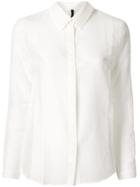 Sara Lanzi Slim-fit Sheer Shirt - White