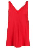 Stella Mccartney V-neck Sleeveless Top - Red