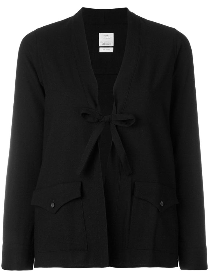 Visvim Tie Front Blouse - Black