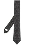 Valentino Sword And Heart Embroidered Tie - Brown