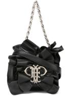 Emilio Pucci Ruffled Shoulder Bag - Black