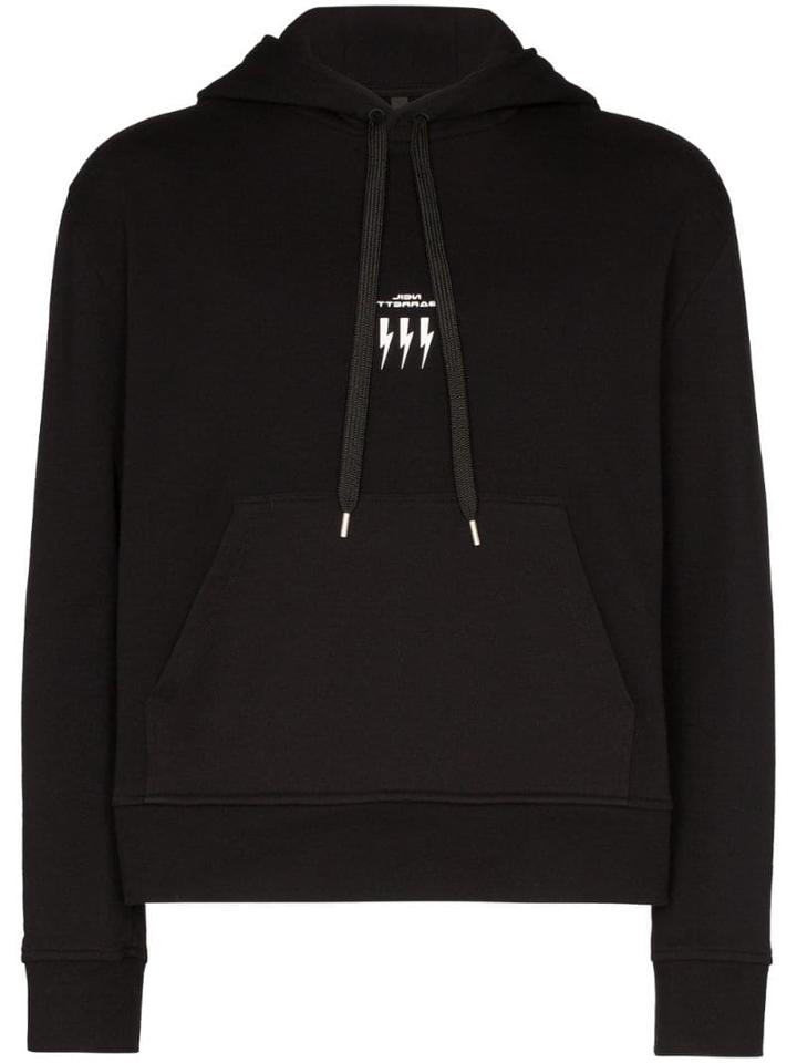 Neil Barrett Triptych Thunder Hoodie - Black