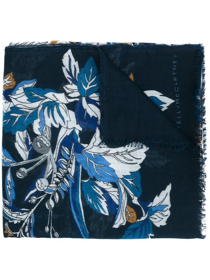 Stella Mccartney Floral Cat Print Scarf
