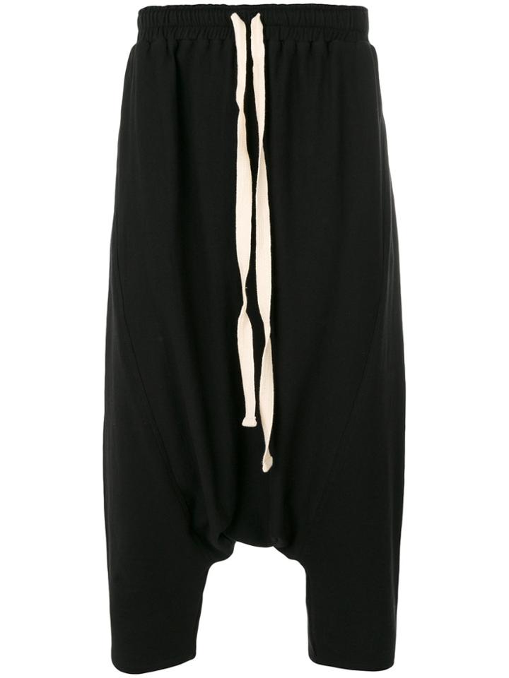 Alchemy Drawstring Drop Crotch Pants - Black