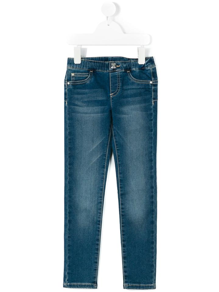 Liu Jo Kids - Slim-fit Jeans - Kids - Cotton/polyester/spandex/elastane - 3 Yrs, Blue