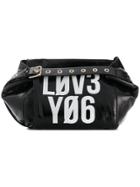 Red Valentino Contrast Crossbody Bag - Black