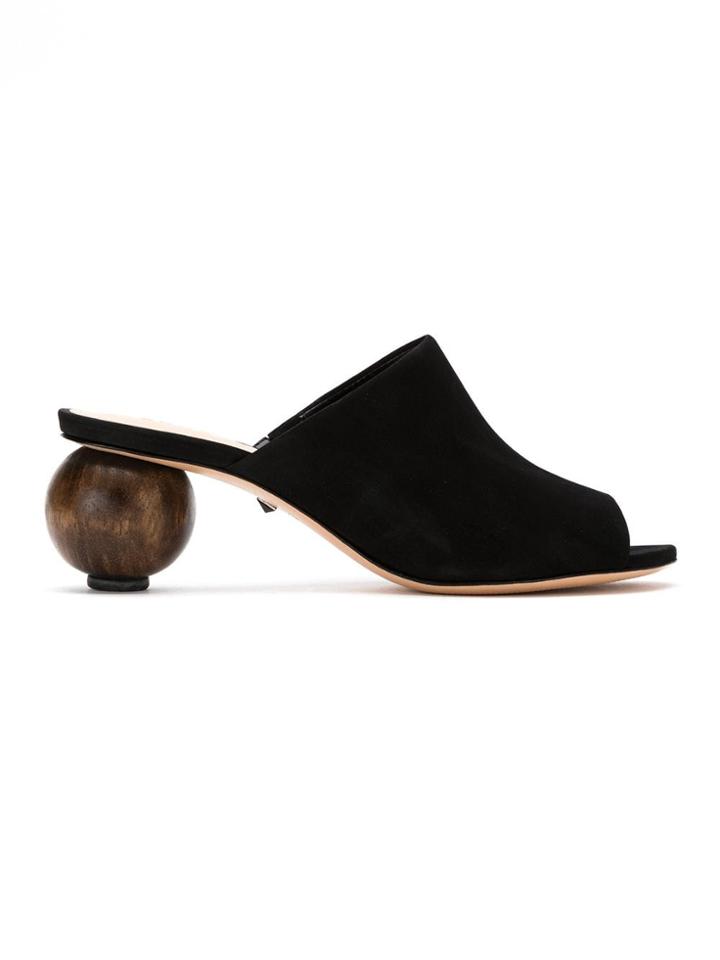 Schutz Schutz S2061700040002 Black Leather/fur/exotic Skins->leather