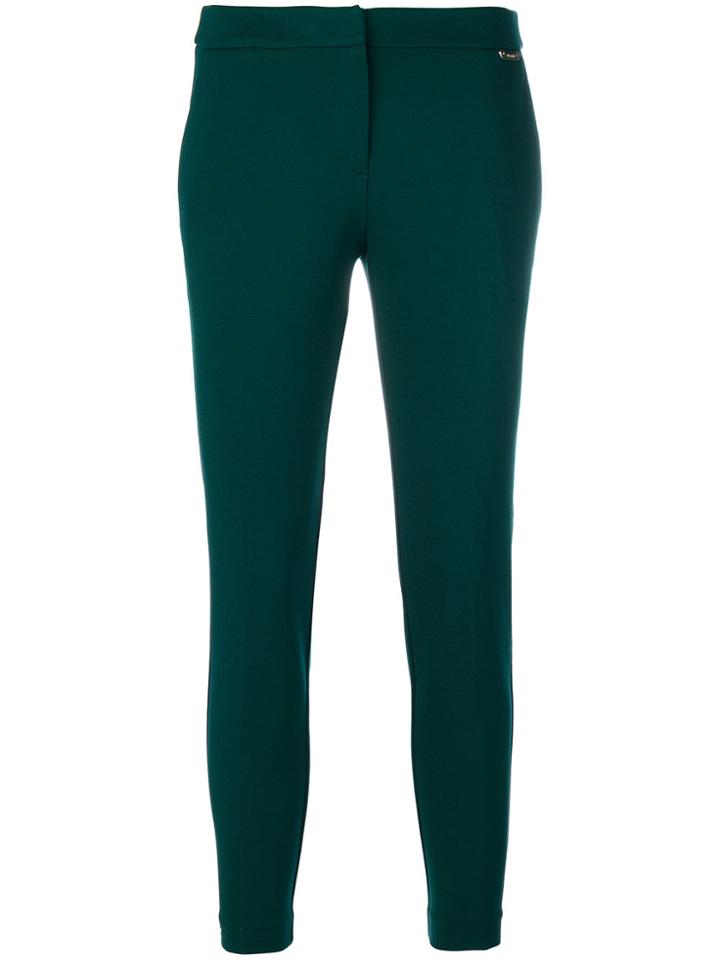 Twin-set Cropped Skinny Trousers - Green