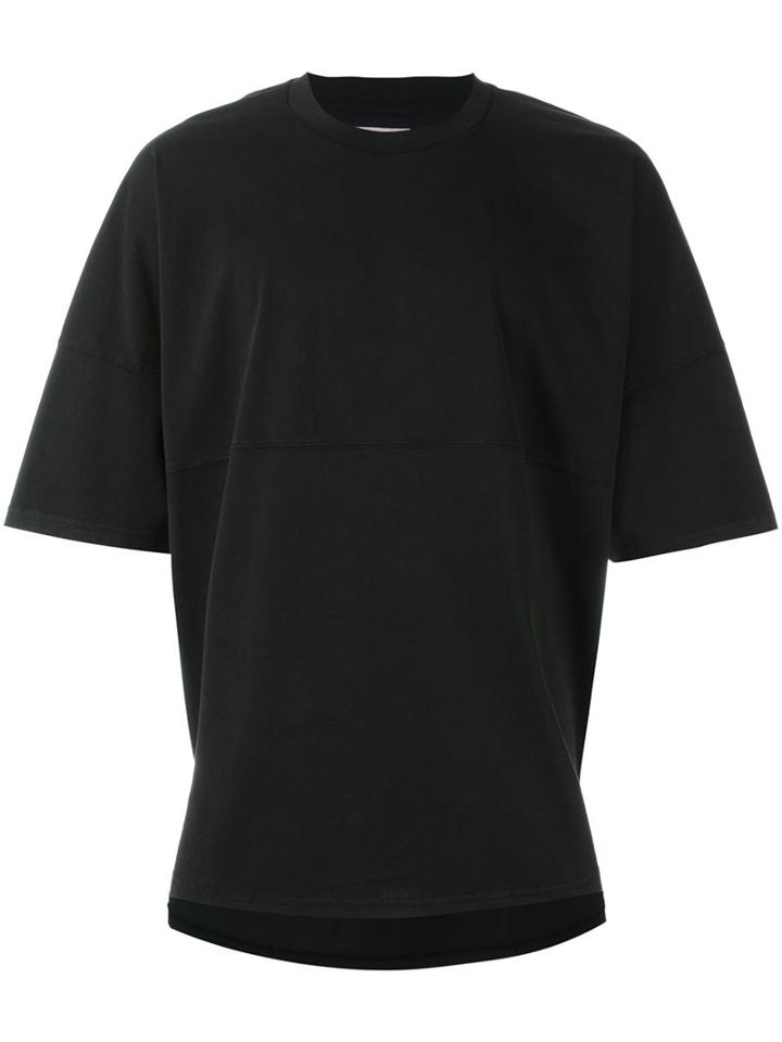 Palm Angels Oversized T-shirt, Men's, Size: Small, Black, Cotton
