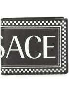Versace Logo Print Bi-fold Wallet - Black