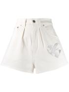 Alberta Ferretti High Waisted Shorts - White