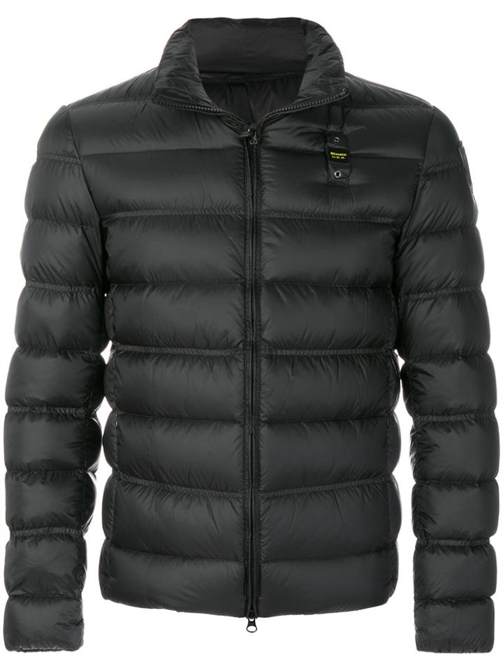 Blauer Padded Zipped Jacket - Black