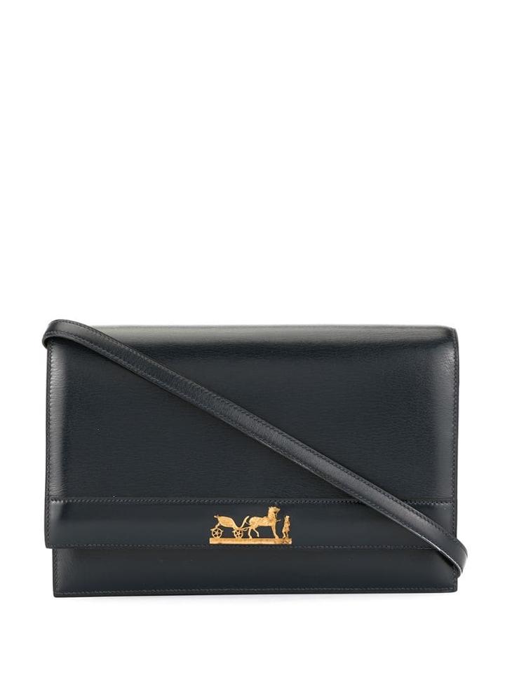 Hermès Pre-owned Horse Logo Shoulder Bag - Blue
