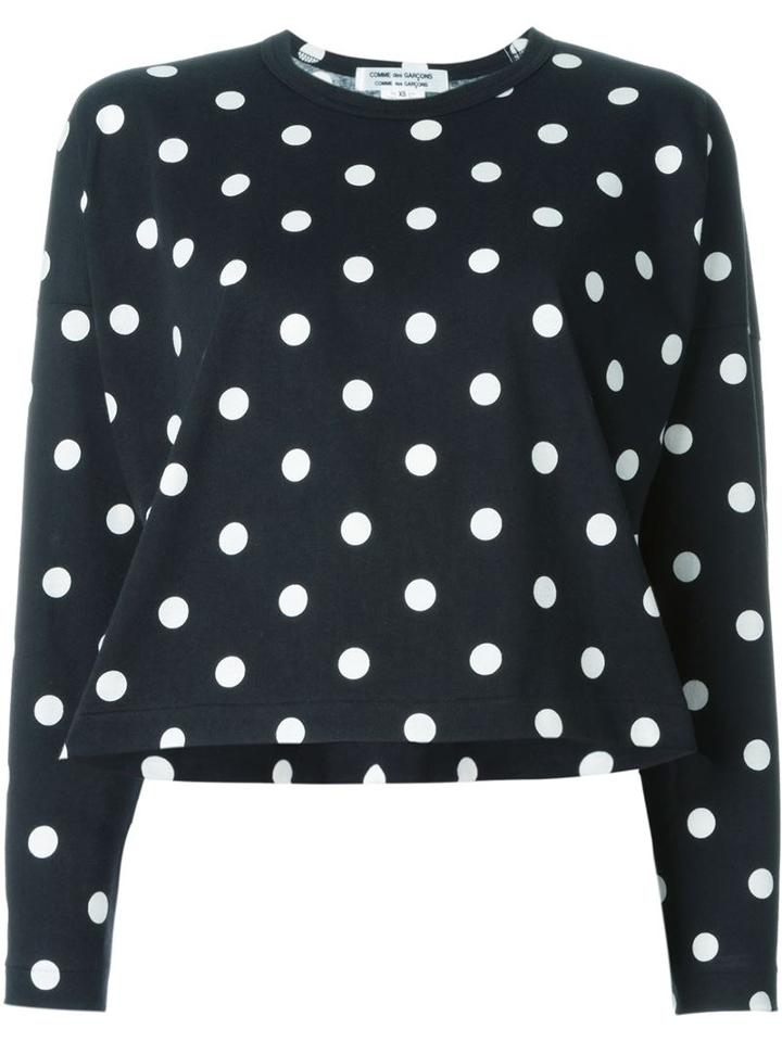 Comme Des Garçons Comme Des Garçons Polka Dot T-shirt, Women's, Size: S, Black, Cotton