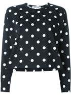 Comme Des Garçons Comme Des Garçons Polka Dot T-shirt, Women's, Size: S, Black, Cotton