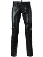 Dsquared2 - Clement Laminated Trousers - Men - Cotton/spandex/elastane - 44, Black, Cotton/spandex/elastane