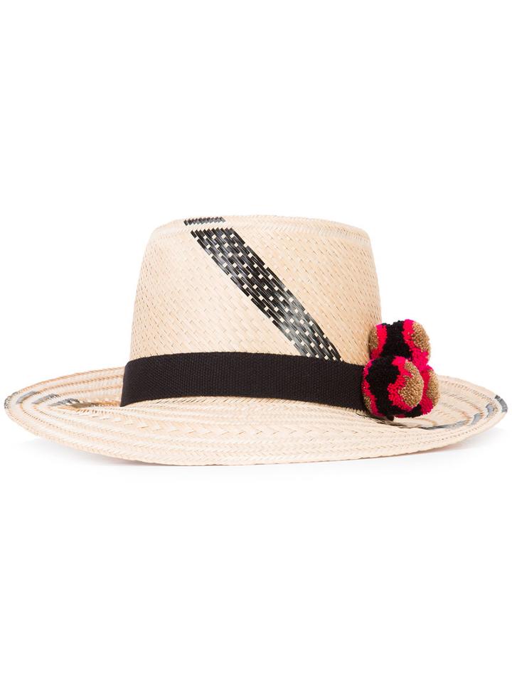 Yosuzi - Tanami Hat - Women - Straw - One Size, Women's, Nude/neutrals, Straw