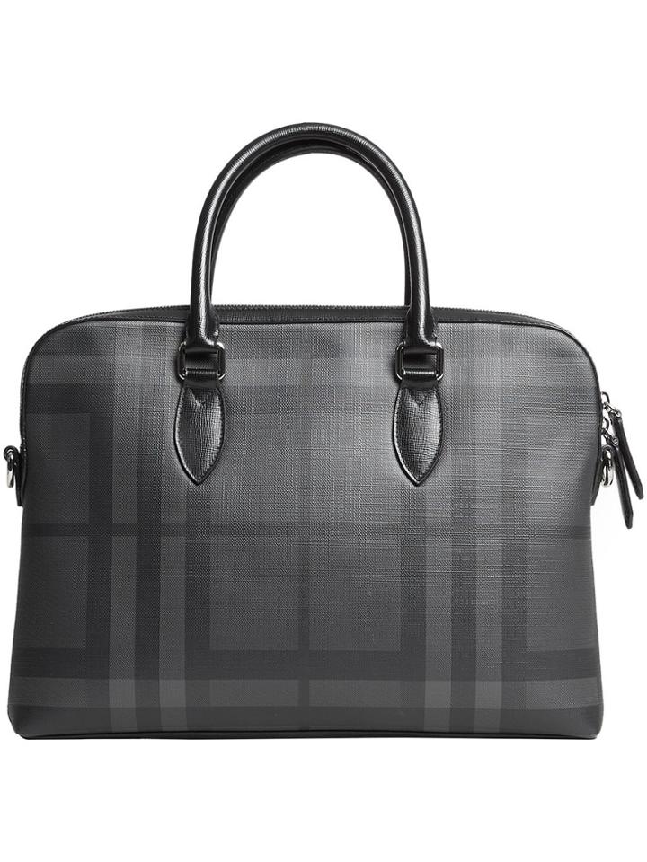 Burberry London Check Slim Barrow Tote - Grey