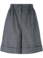 Dolce & Gabbana Prince Of Wales Check Shorts, Women's, Size: 42, Black, Virgin Wool