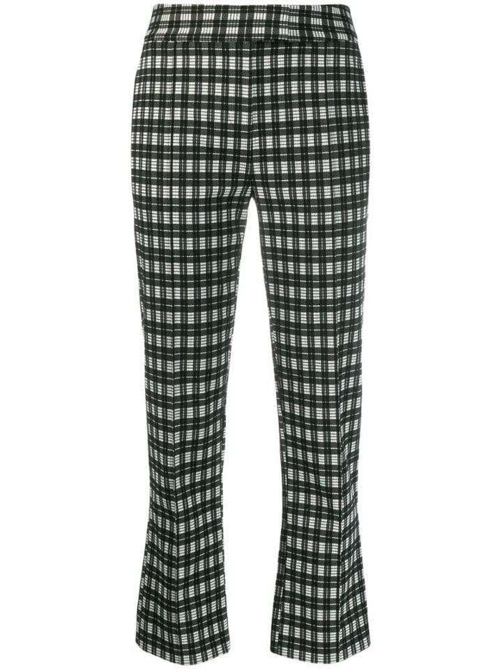 Diane Von Furstenberg Clio Check Pants - Black