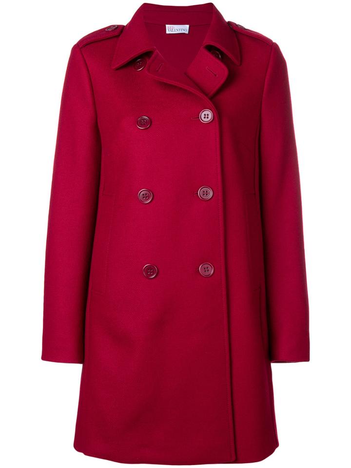 Red Valentino Midi Double Breasted Coat
